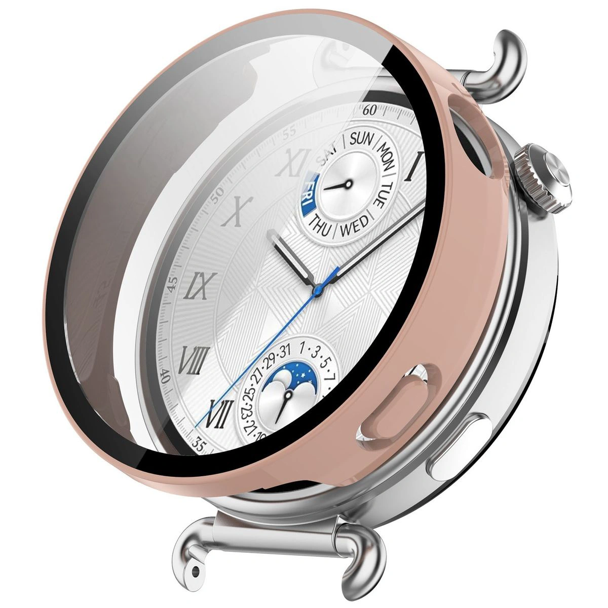 Wizualizacja nakładania etui Bizon Case Watch Adamo do Huawei Watch GT6 41 mm